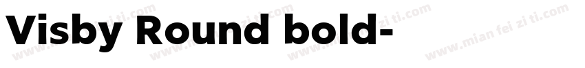Visby Round bold字体转换